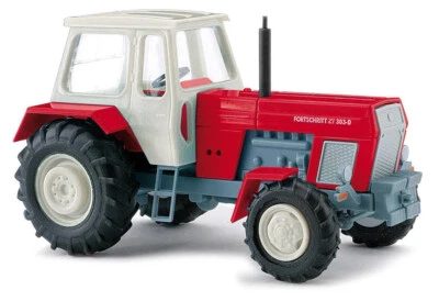 Busch 1:87 H0 42848 Traktor IFA Fortschritt ZT 303 D Allrad rot  NEU OVP 1962 - Bild 1 von 2
