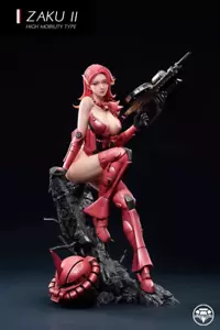 Statua modello Diamond Studio GUNDAM Zaku ragazza resina scala 1/6 fusa in magazzino - Foto 1 di 3