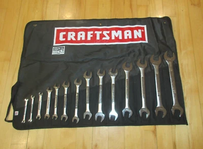 NEW OLD STOCK CRAFTSMAN VV Series Metric Double Open End Wrench Set USA 6-32MM - Image 1 of 4