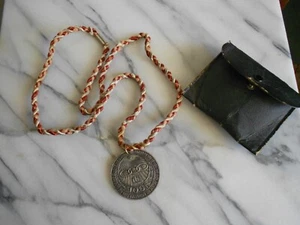 Vintage 1834 ODD FELLOWS I.O.O.F. Ceremonial Medallion & Original Lanyard/w Case - Picture 1 of 11