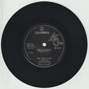 Near MINT UK IMPORT 7" VINYL Single PINK FLOYD See Emily play 1967 SYD BARRETT - Bild 1 von 4