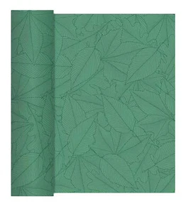 40cm Papiertischläufer 6m Rolle Blattmuster Stoffähnliches Tischband Tischdecke - Bild 1 von 3