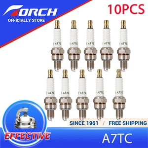 10X A7TC Spark Plug for 4629 NGK C7HSA for Autolite 4194for Champion Z8YC Engine - Picture 1 of 9