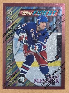 1995-96 MARK MESSIER TOPPS FINEST PERFORMERS WITH PROTECTOR COATING #50 RANGERS