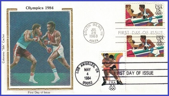 USA5 #2051 U/A COLORANO SILK FDC Combo2  Los Angeles Olimpics Boxing - Image 1 of 1