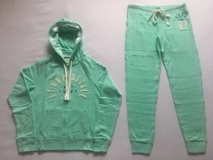 Aeropostale Women's Mint Green Hoodie & Sweat Pants Jogger Matching Set Sz S M L - Picture 1 of 12