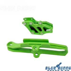 Green Chain Slider Guard w/ Guide Guard For Kawasaki KX 250F 450F 09-16 KLX450R - Picture 1 of 6