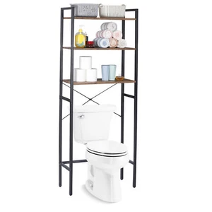 65'' H Durable Over the Toilet Storage Rack Bathroom Organizer Shelf Space Saver - Picture 1 of 21