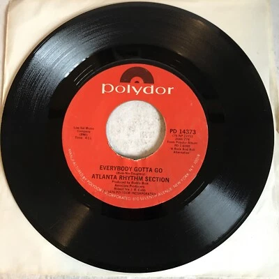 Atlanta Rhythm Section So Into You/Everybody Gotta Go 45rmp EXC -  CC - Image 1 of 3