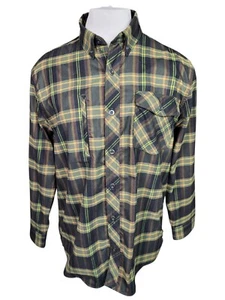 Camisa Alaskan Hardgear Para Hombres Franela Pesada Abotonada Negra A Cuadros Talla - GRANDE - Imagen 1 de 9
