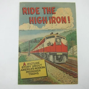 Railroad Comic Book Ride the High Iron America's Passenger Trains Vintage 1955 - Picture 1 of 12