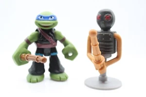 Half Shell Heroes Teenage Mutant Ninja Turtles DOJO Leonardo con objetivo de entrenamiento - Imagen 1 de 4
