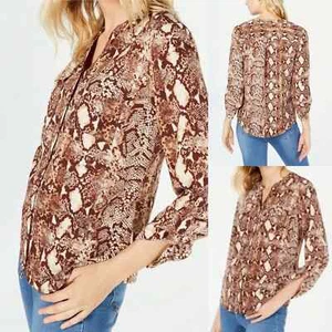 Ny Collection Petite Animal Print Shirt XL NEU - Bild 1 von 6