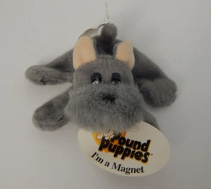 Mary Meyer *1998 * Pound Puppies * Small Gray Puppy Plush w/Magnet Feet*w/Tags - Picture 1 of 12