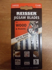 Hojas de sierra de calar Reisser, para madera y plástico, Bosch (T144D), Reisser (240520). - Imagen 1 de 3