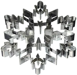 GROSSE METALL SCHNEEFLOCKE 7,5" KEKS/KUCHEN/OBST/BROT/KEKSAUSSTECHER NEU - Bild 1 von 10
