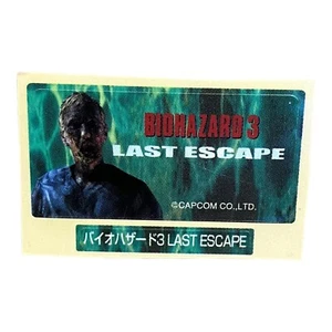 Sony PlayStation 1 PS1 Biohazard Resident Evil 3 Vintage VTG Memory Card Sticker - Picture 1 of 1