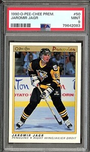 1990 O-Pee-Chee Premier Jaromir Jagr RC PSA 9 Mint #50 Rookie