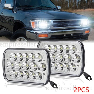Par de faros LED 5x7" 7x6"" para camioneta Toyota 1982-1995 4Runner Halo DRL giro Foto 1 de 4