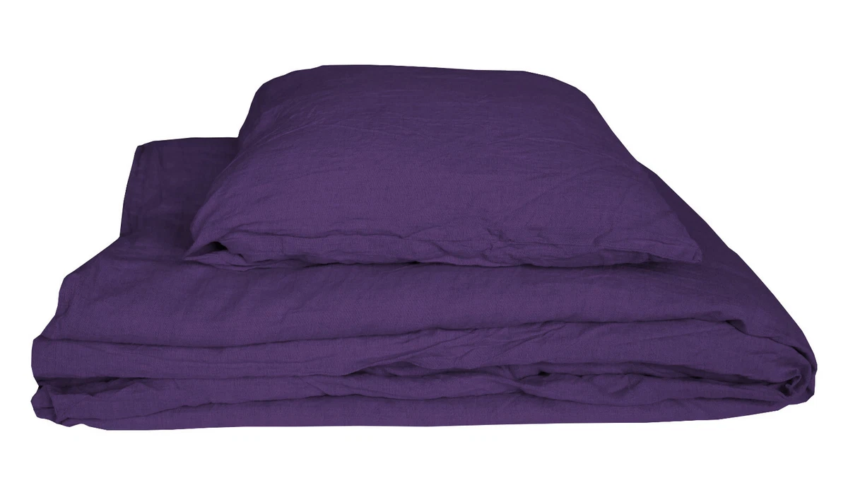 Linen Closet Bettwäsche-Set 3-teilig – Baumwollmischung, Twin XL, Lavendel, Mit Spannbetttuch & Kissenbezug
