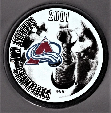 Colorado Avalanche NHL 2001 Stanley Cup Champions Puck Cover