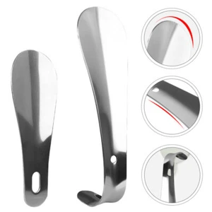 2 Pcs Shoe Lifter Horn Long Handle for Seniors Shoehorn Travel Elderly - Picture 1 of 12