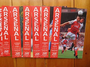 Arsenal Home Programmes 1991/92 - Select from the drop down menu - Picture 1 of 1