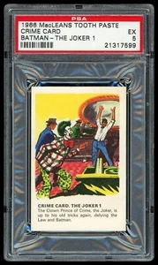 NPPI Batman MacLeans 1966 pasta de dientes Joker 1 PSA 5 - Imagen 1 de 2