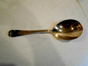 Gorham Heritage Serving Accessories Silver Plated Wide Bowl Serving Spoon 10 1/4 - Picture 1 of 3