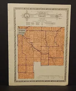 Iowa Guthrie County Map Valley Township 1928 W10#99 - Picture 1 of 1