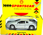MAISTO SHELL 1:38 LOTUS ESPRIT Sportwagen mit öffnenden Türen & Rückzug Action Neu im Karton