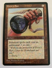 MTG Homelands : Feroz's Ban - NM condition - Rare Magic Card