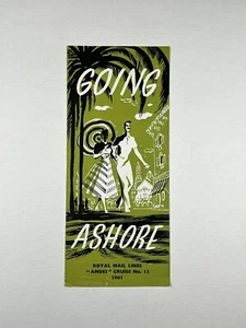 1961 RMS Andes Shore Excursions Brochure - Royal Mail Lines - Picture 1 of 3