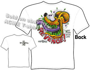 Revenge Rat Fink Shirt Big Daddy Odzież Ed Roth T-shirty Odzież Get Even Koszulka