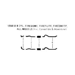 1958-59 DeSoto Firesweep 8 Cyl Engine Dual Exhaust System - Picture 1 of 1