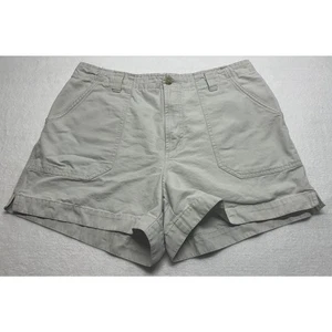 Columbia Canvas Hiking Shorts Women’s Size 14 tan - Picture 1 of 7