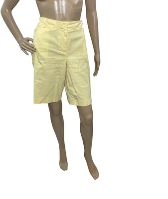 Bermudas cortas Talbots para mujer talla 10 amarillas lisas perfectas bolsillos laterales Foto 1 de 4