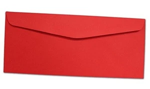 Red #10 Envelopes - 100 Envelopes -  Brand Envelopes  - Afbeelding 1 van 3
