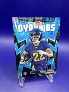 2024 Topps Finest - Dynamos RC - rifrattore blu cielo /150 - Blake Corum #DYN-4 - Foto 1 di 5