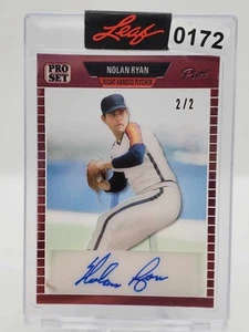 2023 Leaf Pro Set Pure Red 2/2 Nolan Ryan Autograph - Picture 1 of 3