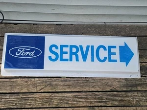 Vintage 1966 Ford Service Department Motor Co. Plastic Neon Sign - Picture 1 of 9