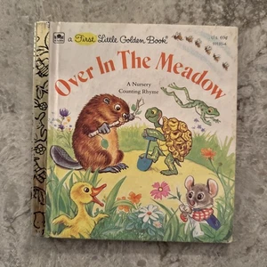 OVER IN THE MEADOW ~ vintage children's First Little Golden Book ~ Obligado, NM - Picture 1 of 5