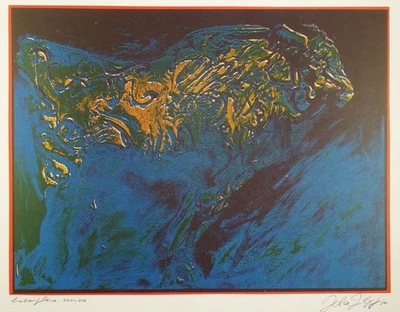Toro - Felice Filippini - Lithographie signiert - Tier Stier Fantasie - 1980 - Bild 1 von 4