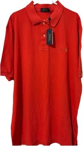 Neu mit Etikett Polo Ralph Lauren Herren Poloshirt orange rot 2XLT Tall - Bild 1 von 6