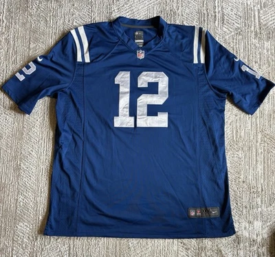 Camiseta masculina Andrew Luck 3XL azul Nike Indianapolis Colts Home futebol americano NFL - Imagem 1 de 4