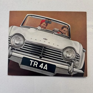 Triumph TR4A Sports Car Roadster Sales Brochure Catalog Advertising TR4 A - Picture 1 of 6