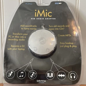 NOWOŚĆ Griffin iMic 2002 USB Zewnętrzna karta dźwiękowa MAC lub PC GriffiniMic T3041LL A - Zdjęcie 1 z 3