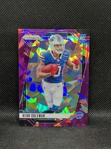 2024 Panini Prizm #362 Keon Coleman Purple Ice /225 Rookie RC - Picture 1 of 2