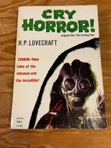 CRY HORROR! HP Lovecraft Vintage Avon Paperback #T-284 VG The Lurking Fear - Picture 1 of 8