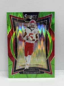 2024 Panini Select - Concourse Marquise Brown #81 Neon Green Shock Prizm /599 - Picture 1 of 2